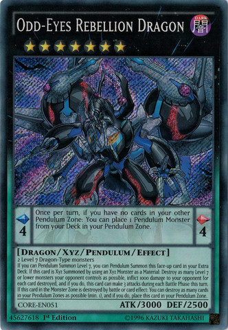 Odd-Eyes Rebellion Dragon [CORE-EN051] Secret Rare | Tables and Towers