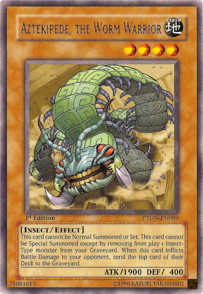 Aztekipede, the Worm Warrior [PTDN-EN089] Rare | Tables and Towers