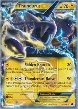 Thundurus EX (38/116) (Plasma Power - Haruto Kobayashi) [World Championships 2014] | Tables and Towers