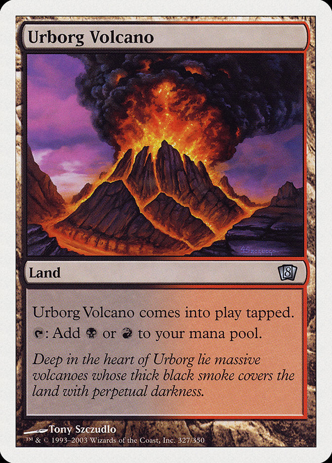 Urborg Volcano [Eighth Edition] | Tables and Towers