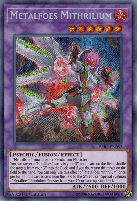 Metalfoes Mithrilium [BLRR-EN082] Secret Rare | Tables and Towers