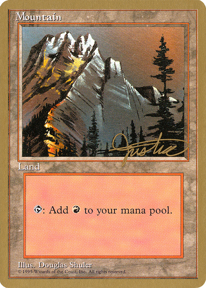 Mountain (mj373) (Mark Justice) [Pro Tour Collector Set] | Tables and Towers