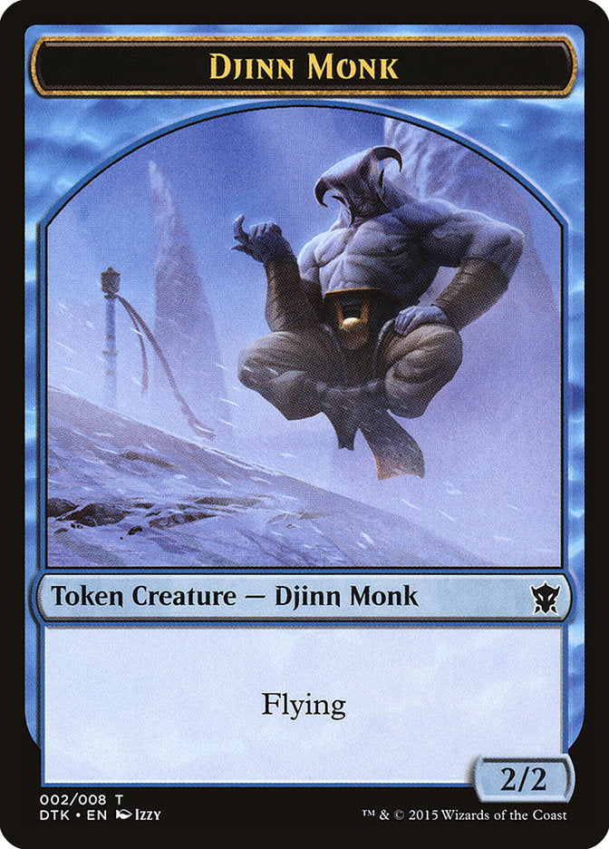 Djinn Monk Token [Dragons of Tarkir Tokens] | Tables and Towers