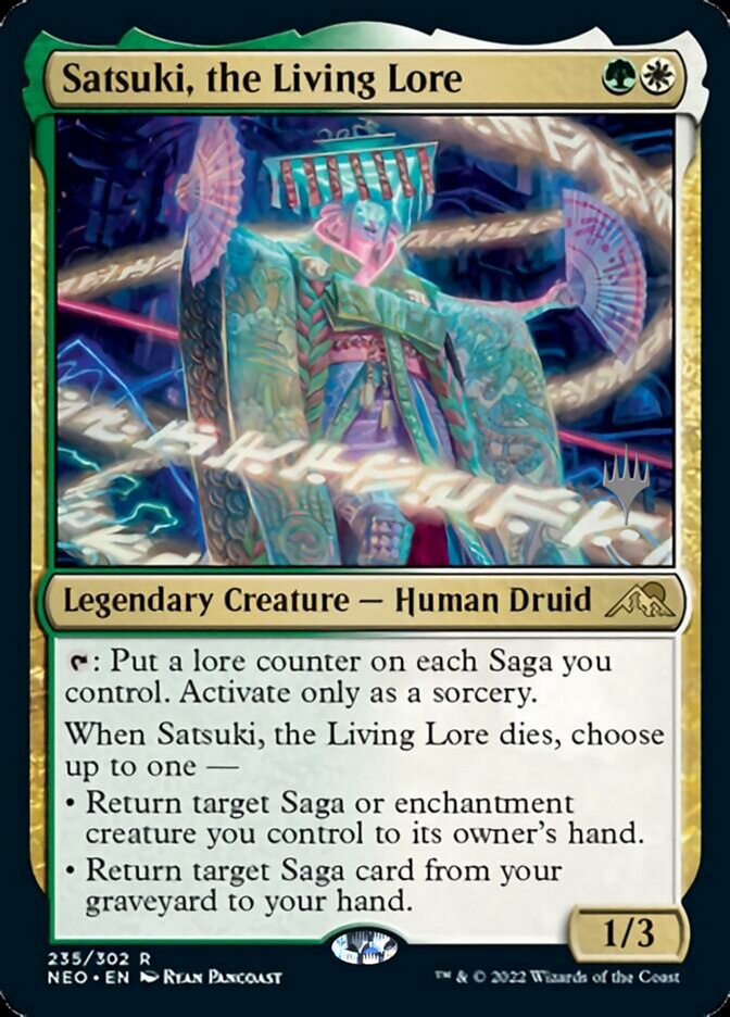 Satsuki, the Living Lore (Promo Pack) [Kamigawa: Neon Dynasty Promos] | Tables and Towers