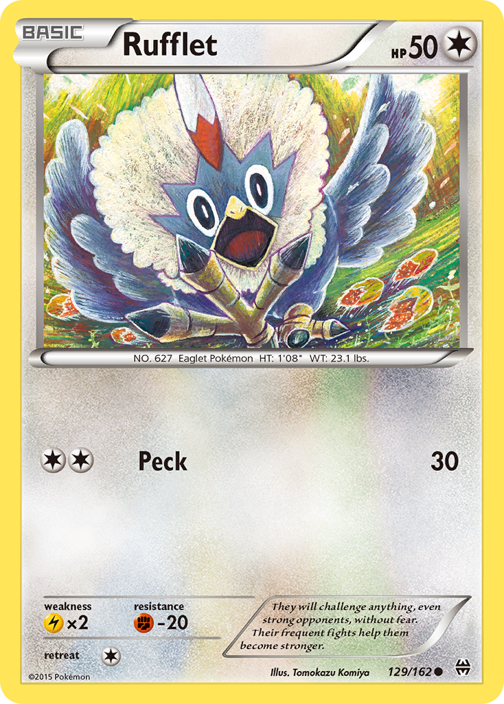 Rufflet (129/162) [XY: BREAKthrough] | Tables and Towers