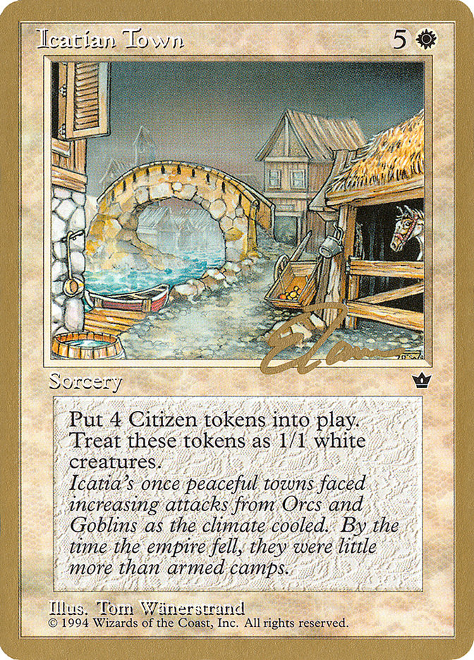 Icatian Town (Eric Tam) [Pro Tour Collector Set] | Tables and Towers