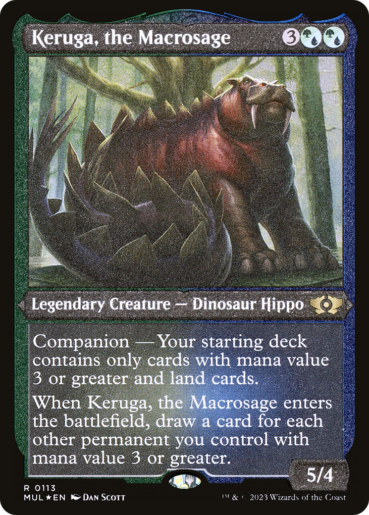 Keruga, the Macrosage (Foil Etched) [Multiverse Legends] | Tables and Towers