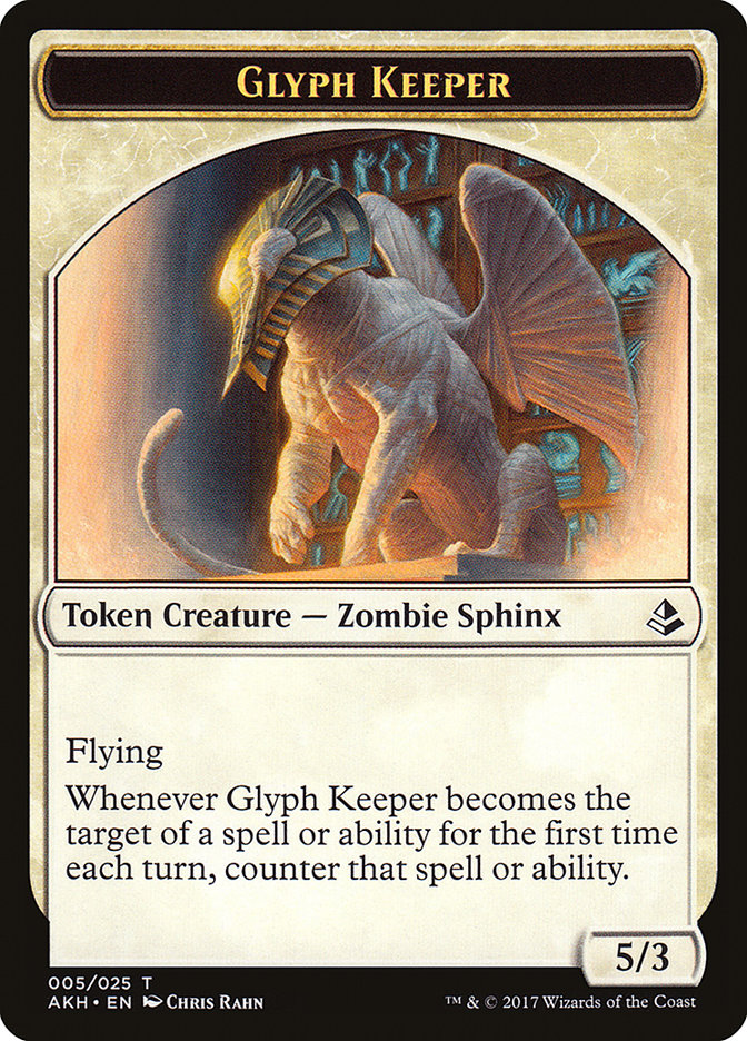 Glyph Keeper Token [Amonkhet Tokens] | Tables and Towers