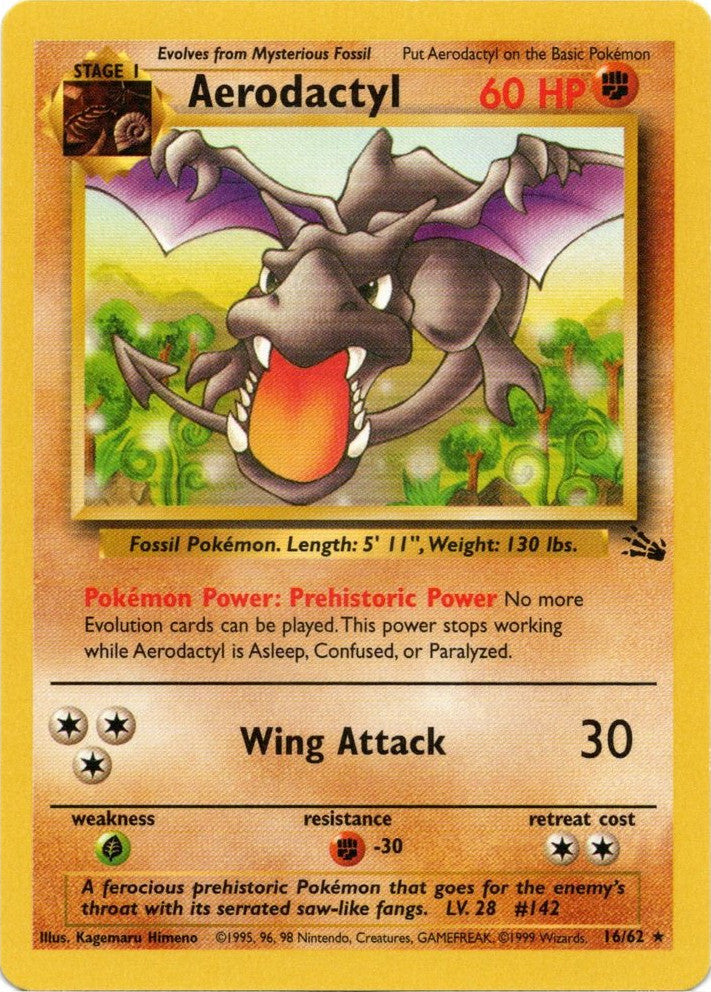 Aerodactyl (16/62) [Fossil Unlimited] | Tables and Towers