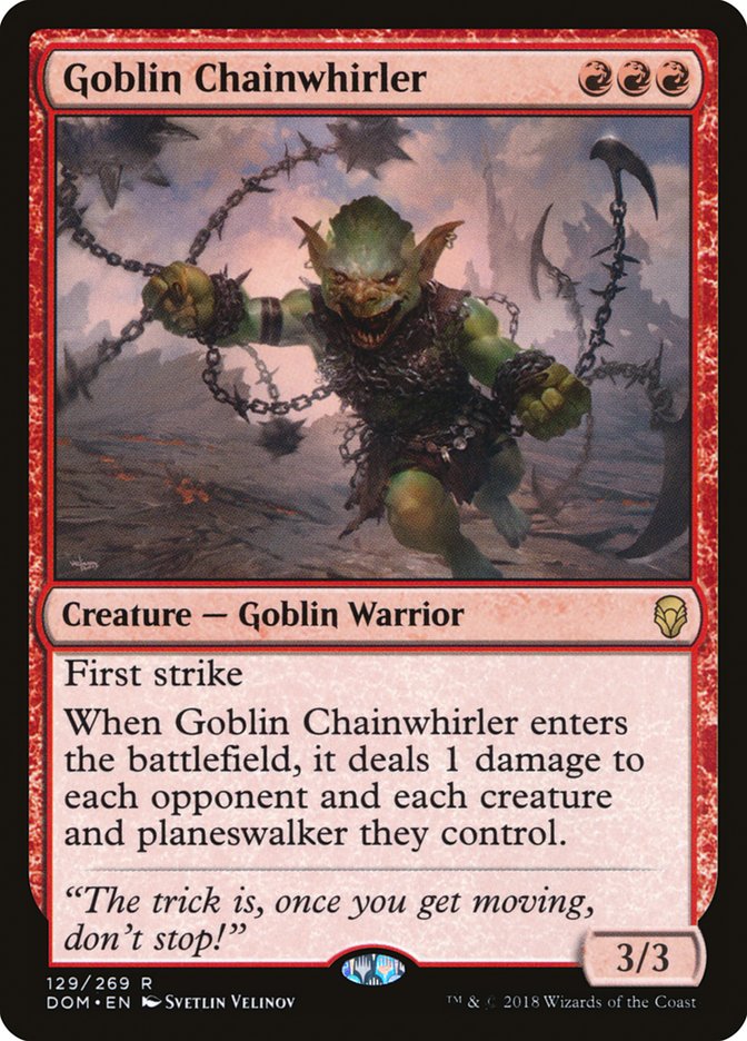 Goblin Chainwhirler [Dominaria] | Tables and Towers