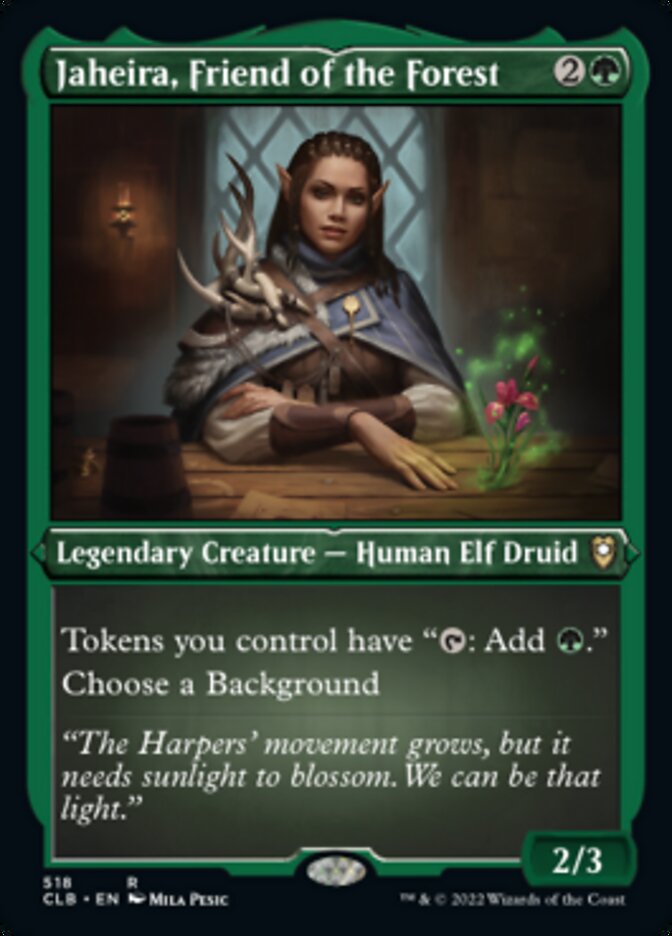 Jaheira, Friend of the Forest (Foil Etched) [Commander Legends: Battle for Baldur's Gate] | Tables and Towers