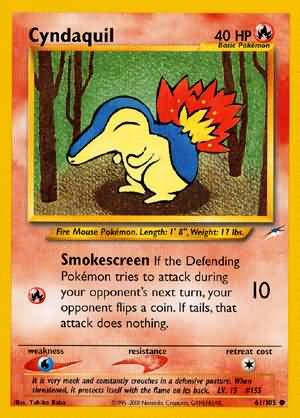 Cyndaquil (61/105) [Neo Destiny Unlimited] | Tables and Towers