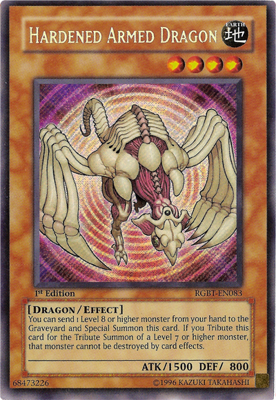 Hardened Armed Dragon [RGBT-EN083] Secret Rare | Tables and Towers