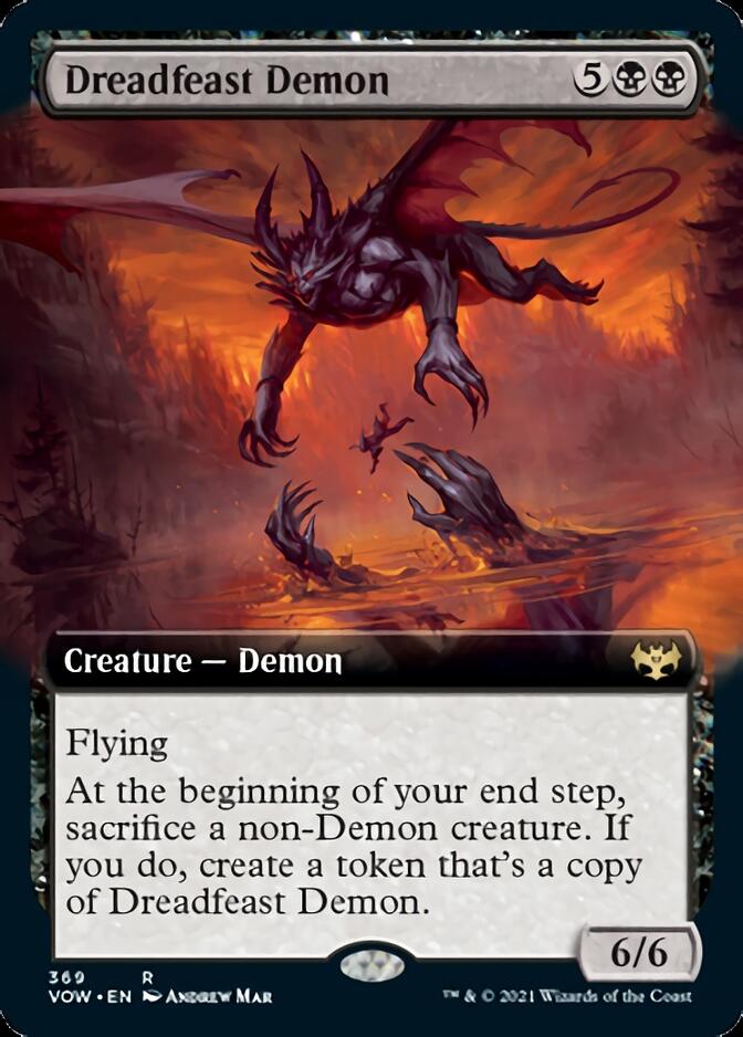 Dreadfeast Demon (Extended Art) [Innistrad: Crimson Vow] | Tables and Towers