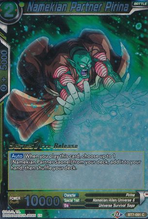 Namekian Partner Pirina (BT7-091_PR) [Assault of the Saiyans Prerelease Promos] | Tables and Towers