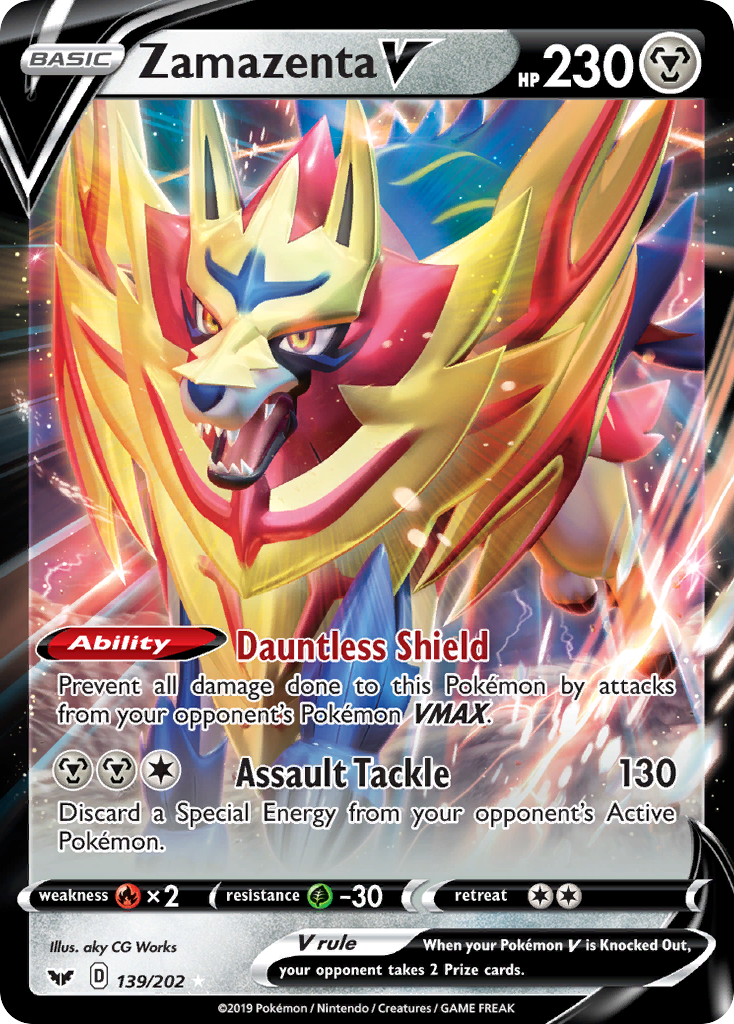 Zamazenta V (139/202) [Sword & Shield: Base Set] | Tables and Towers