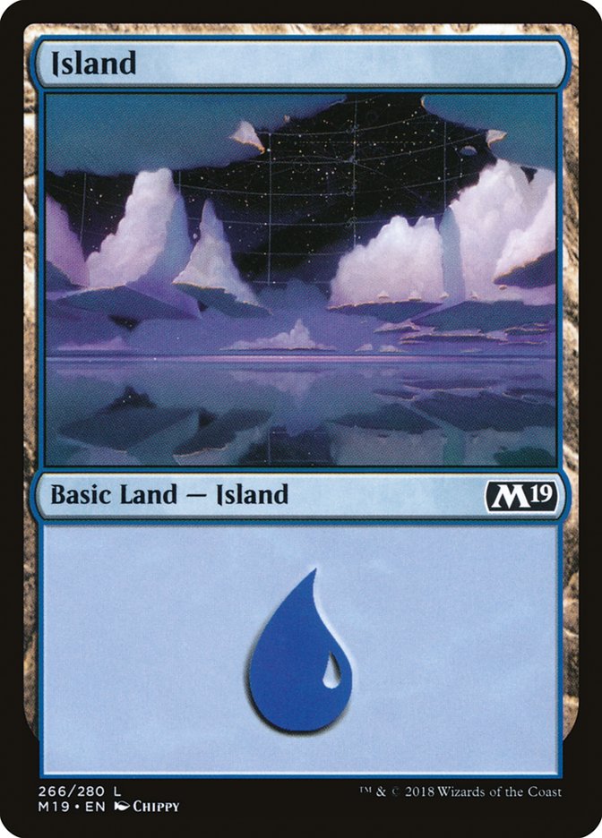 Island (266) [Core Set 2019] | Tables and Towers