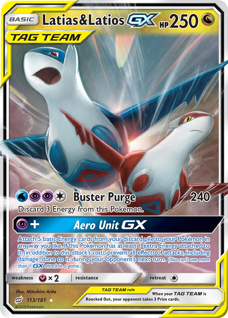 Latias & Latios GX (113/181) [Sun & Moon: Team Up] | Tables and Towers