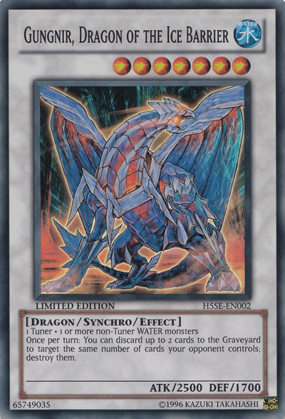 Gungnir, Dragon of the Ice Barrier [H5SE-EN002] Super Rare | Tables and Towers