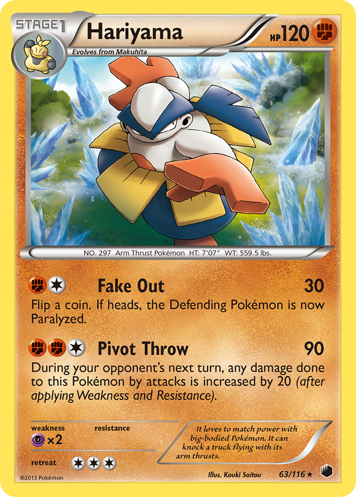 Hariyama (63/116) [Black & White: Plasma Freeze] | Tables and Towers