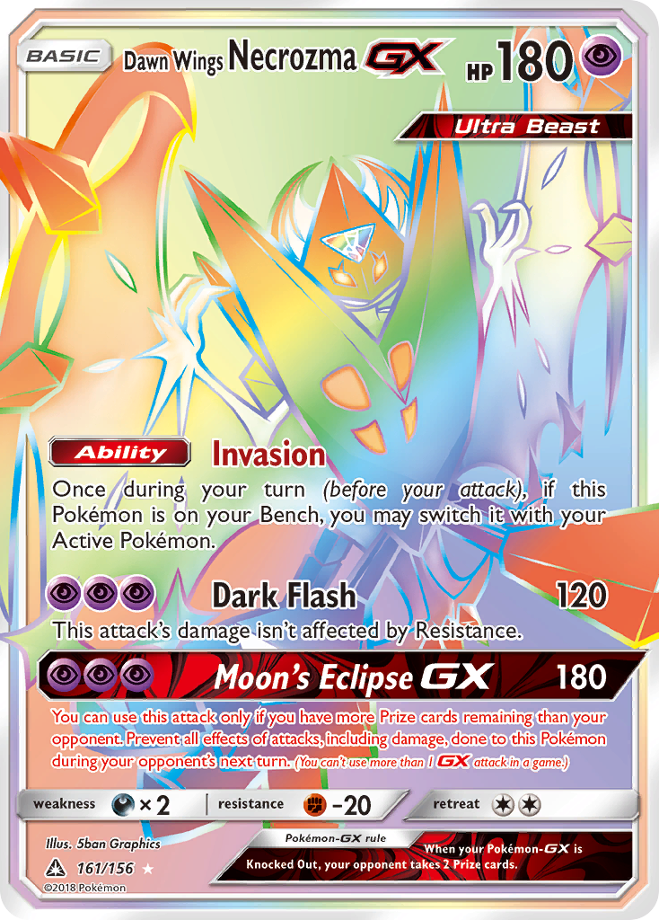 Dawn Wings Necrozma GX (161/156) [Sun & Moon: Ultra Prism] | Tables and Towers