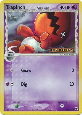 Trapinch (68/101) (Delta Species) (Stamped) [EX: Dragon Frontiers] | Tables and Towers