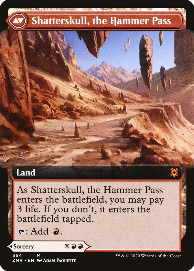 Shatterskull Smashing // Shatterskull, the Hammer Pass (Extended Art) [Zendikar Rising] | Tables and Towers