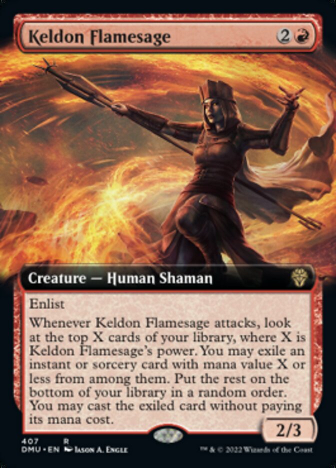 Keldon Flamesage (Extended Art) [Dominaria United] | Tables and Towers