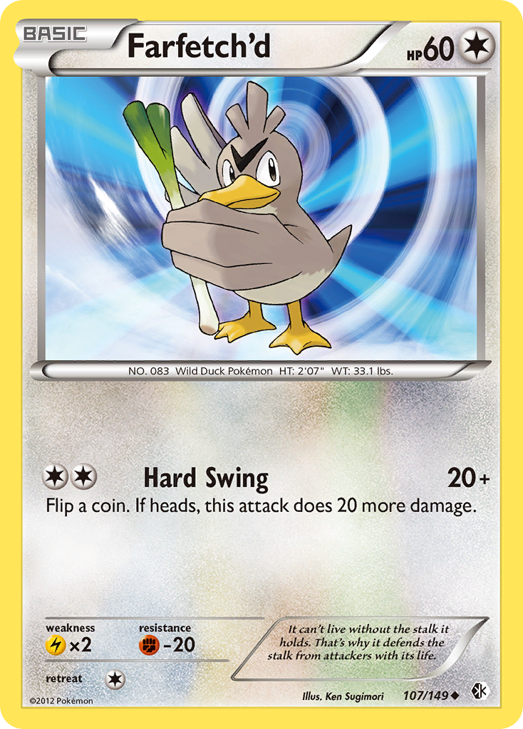 Farfetch'd (107/149) [Black & White: Boundaries Crossed] | Tables and Towers