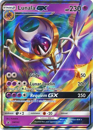 Lunala GX (SM103) (Jumbo Card) [Sun & Moon: Black Star Promos] | Tables and Towers