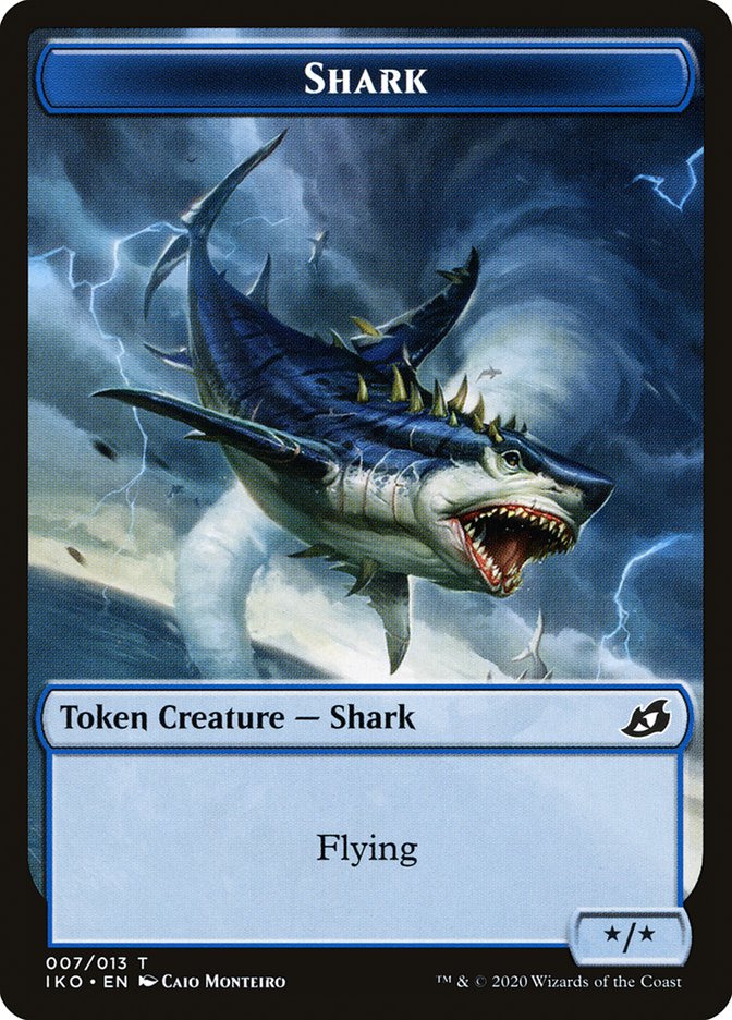 Shark Token [Ikoria: Lair of Behemoths Tokens] | Tables and Towers