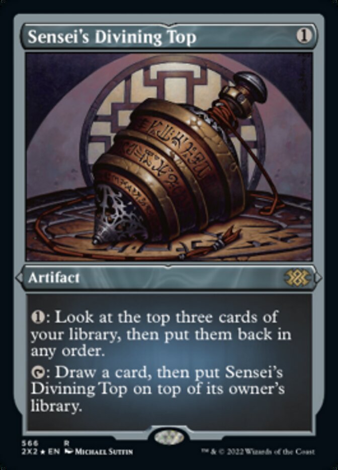 Sensei's Divining Top (Foil Etched) [Double Masters 2022] | Tables and Towers