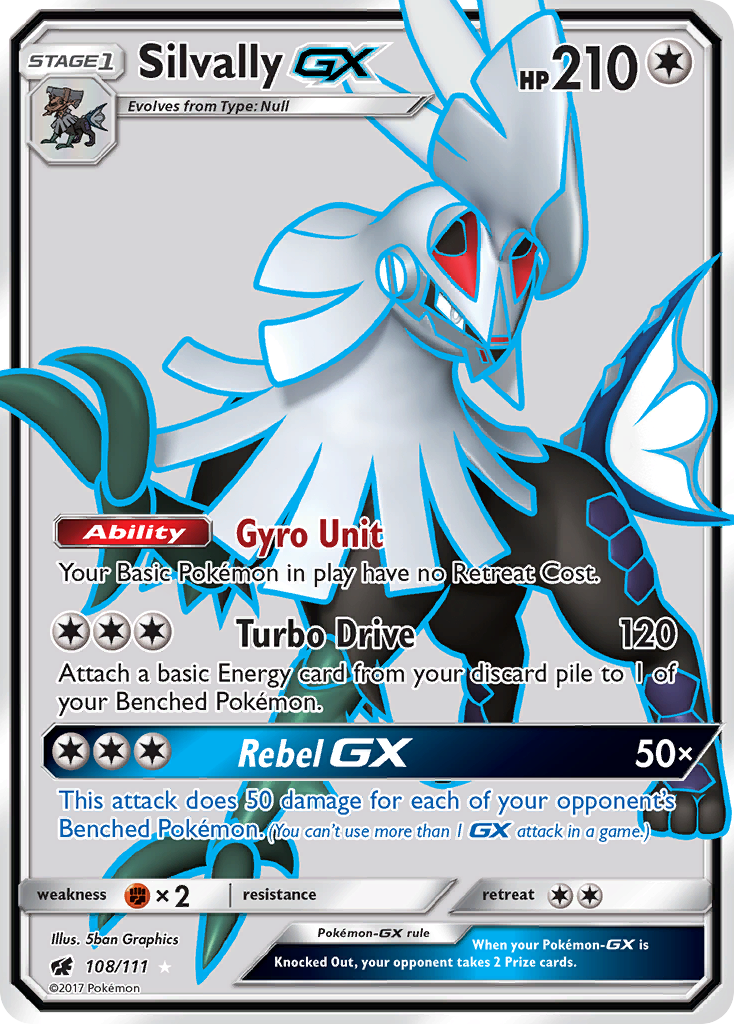 Silvally GX (108/111) [Sun & Moon: Crimson Invasion] | Tables and Towers