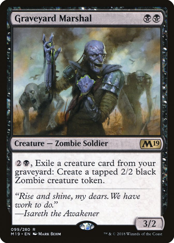 Graveyard Marshal [Core Set 2019] | Tables and Towers