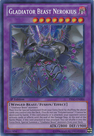 Gladiator Beast Nerokius [PRIO-EN086] Secret Rare | Tables and Towers