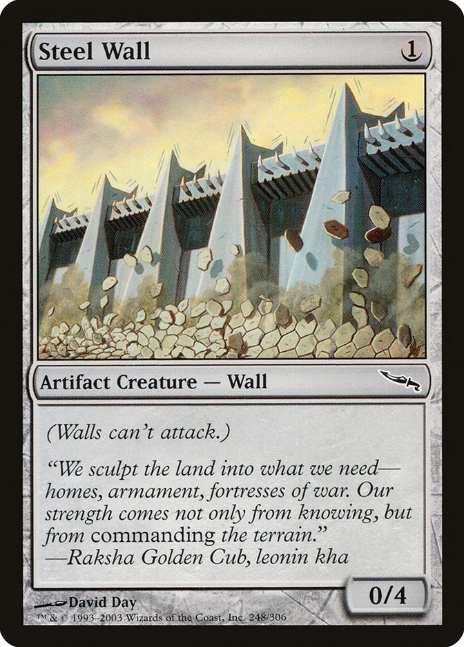 Steel Wall [Mirrodin] | Tables and Towers