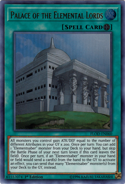 Palace of the Elemental Lords [FLOD-EN060] Ultra Rare | Tables and Towers