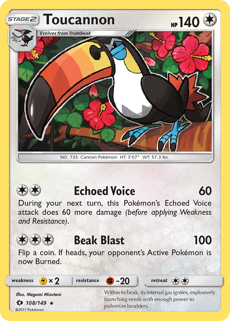 Toucannon (108/149) [Sun & Moon: Base Set] | Tables and Towers