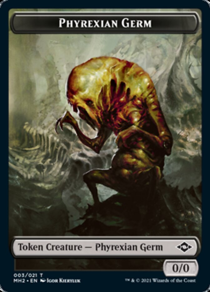 Phyrexian Germ // Squirrel Double-Sided Token [Modern Horizons 2 Tokens] | Tables and Towers