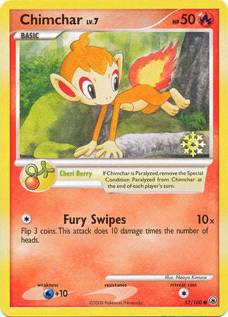 Chimchar (57/100) [Countdown Calendar Promos] | Tables and Towers