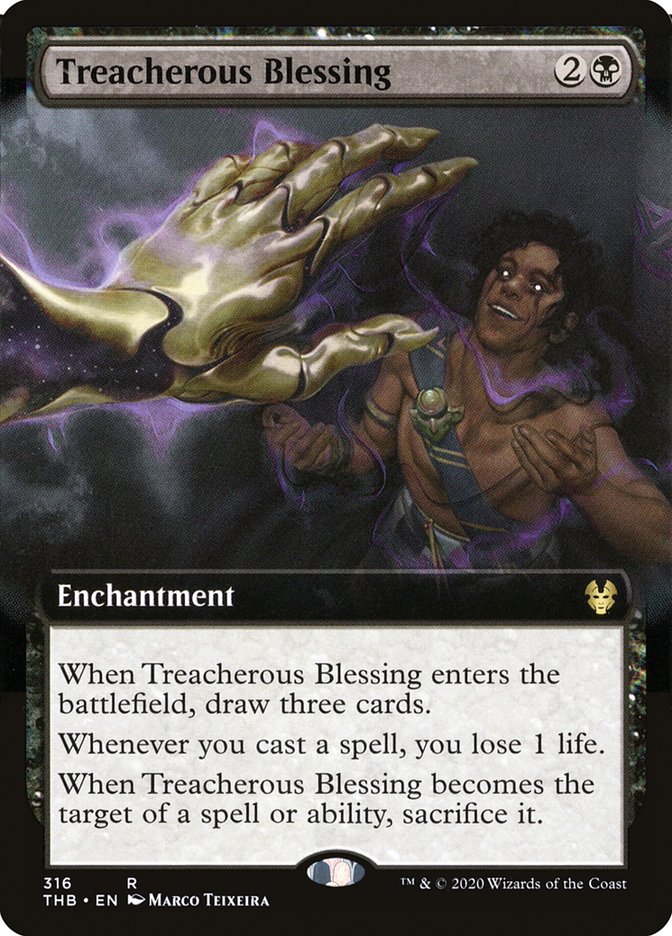 Treacherous Blessing (Extended Art) [Theros Beyond Death] | Tables and Towers