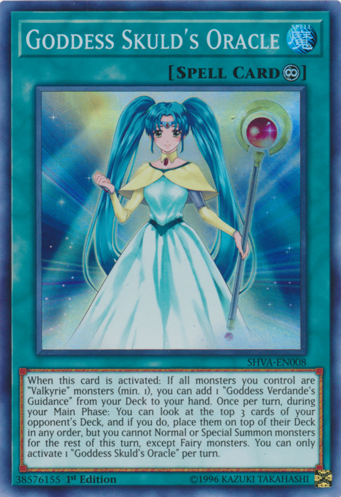 Goddess Skuld's Oracle [SHVA-EN008] Super Rare | Tables and Towers