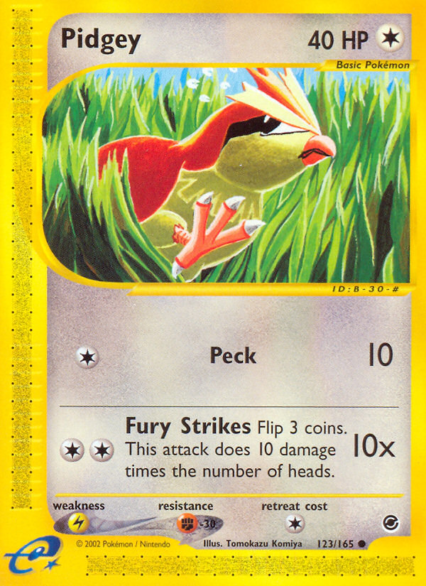 Pidgey (123/165) [Expedition: Base Set] | Tables and Towers