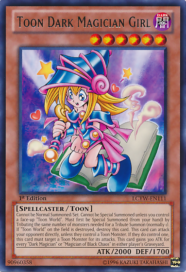 Toon Dark Magician Girl [LCYW-EN111] Rare | Tables and Towers