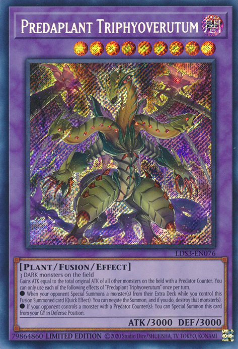 Predaplant Triphyoverutum [LDS3-EN076] Secret Rare | Tables and Towers