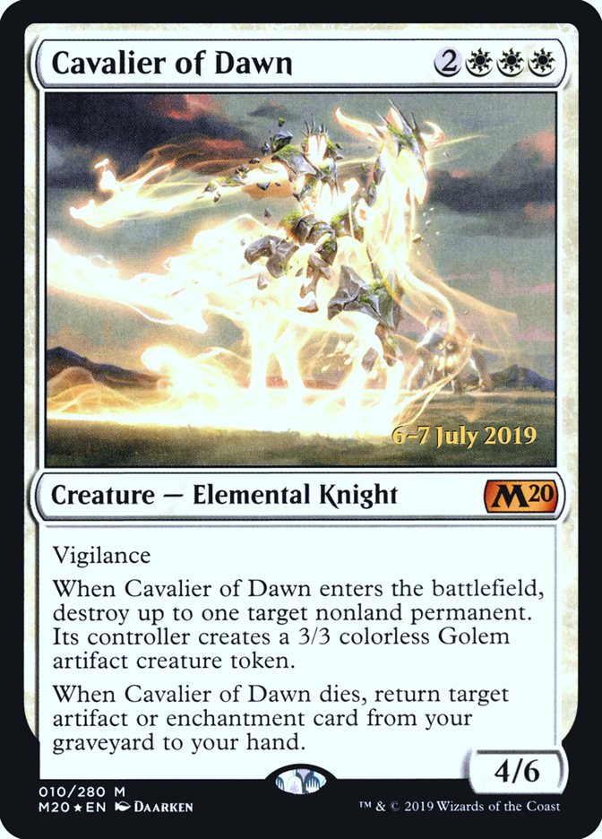 Cavalier of Dawn [Core Set 2020 Prerelease Promos] | Tables and Towers