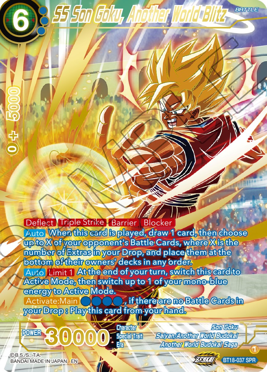 SS Son Goku, Another World Blitz (SPR) (BT18-037) [Dawn of the Z-Legends] | Tables and Towers