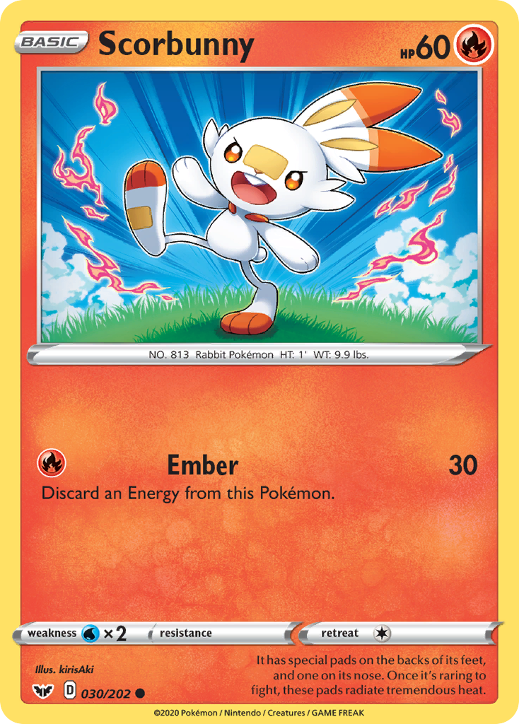 Scorbunny (030/202) [Sword & Shield: Base Set] | Tables and Towers