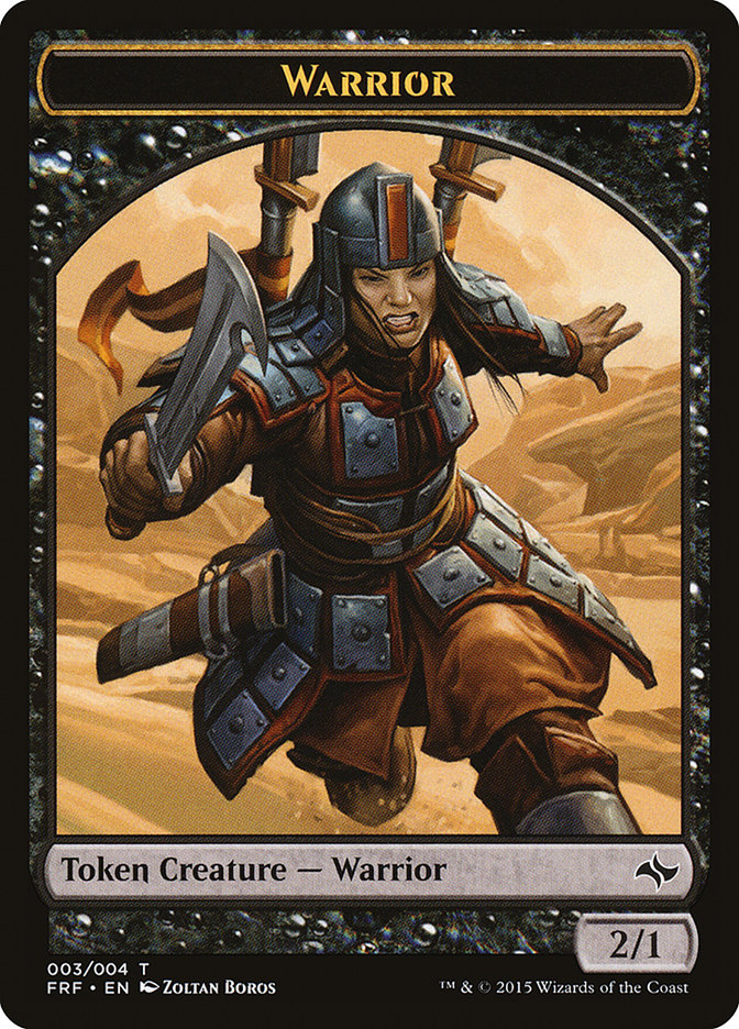 Warrior Token [Fate Reforged Tokens] | Tables and Towers