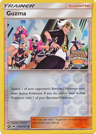 Guzma (115a/147) (Regional Championship Promo Staff) [Sun & Moon: Burning Shadows] | Tables and Towers